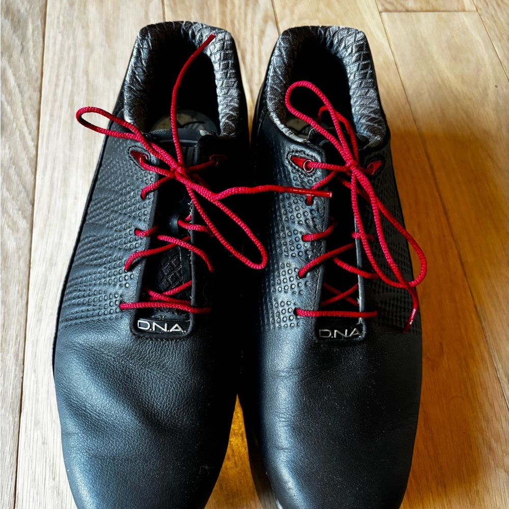 FootJoy Black and Red Athletic Shoes with Leather Upper
